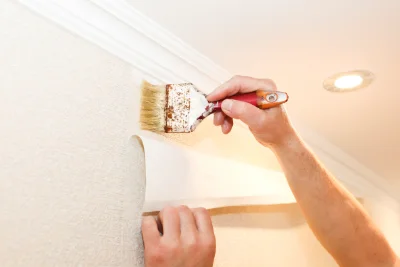 Pose de papier peint à la Roche-Blanche — revêtements muraux et toiles de verre